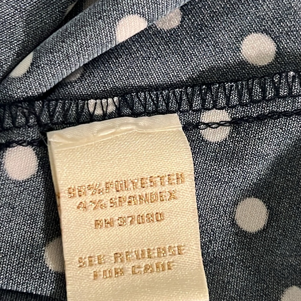 NWT Versona Black with White polka dot Shift dress size XL - Picture 11 of 11